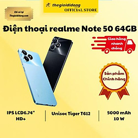 Mua Điện thoại realme Note 50 64GB - Hàng Chính Hãng