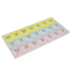 7-Day 21 Slots Medicine Pill Vitamin Box Case Storage Dispenser Organizer