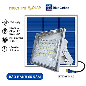 Đèn Năng Lượng Mặt Trời 300W - Đèn Pha Led Blue Carbon BCT-WW4.0 | Phúc Thịnh Solar