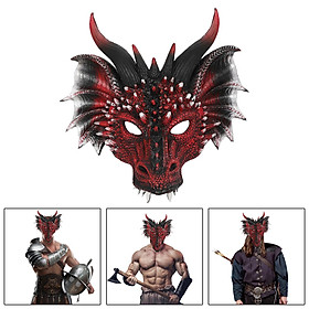 Creative Dragon Head Cover Costume Fancy Dress Photo Prop Masquerade Face Mask for Halloween, Festival, Stage Performance, Party, Festivals