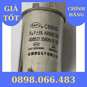 Mua Tụ điện điện nhôm SAIFU 5uF  6uF  8uF 450VAC CBB65 hàng nhập