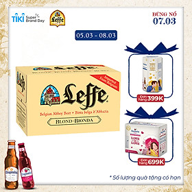 Thùng 24 Chai Bia Leffe Blonde (330ml / Chai)