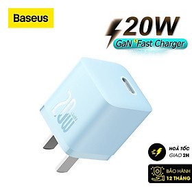 Củ Sạc Nhanh Cho IPhone 20W Baseus GaN5 Fast Charger - Công Nghệ Power Delivery 3.0 QC 3.0 - Tích Hợp Chip Thông Minh - Công Nghệ Kiểm Soát Nhiệt Độ BCT - Hàng Chính Hãng