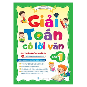 Sách - Giải toán có lời văn lớp 1 - chương trình mới