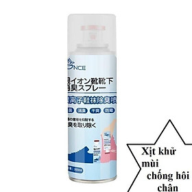 Bình xịt giày chống hôi chân, hết mồ hôi chân kháng khuẩn sạch sẽ tiện dụng