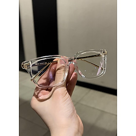Kính Trong suốt Mắt vuông càng kim loại ulzzang