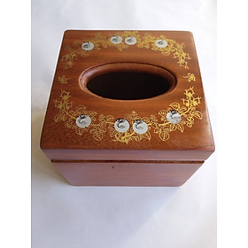 Mua Hộp đựng giấy ăn NH HOME vuông gỗ hương.