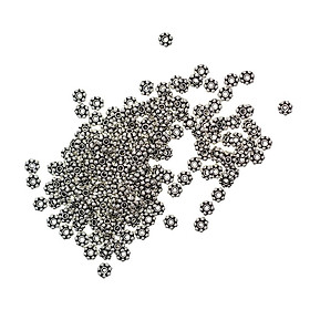 100 Pcs 4mm Antique  Spacer Beads Charms Pendants for Jewelry Making