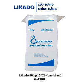 5 Bịch Khăn vải khô đa năng LIKADO 400g Mẫu Mới (15 x 20cm)