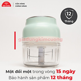 Mua Máy Xay Mini Cầm Tay Kim Cương - Máy Xay Tỏi Ớt Đa Năng Sạc Điện - Hàng Chính Hãng