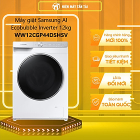 Mua Máy giặt Samsung AI Ecobubble Inverter 12 kg WW12CGP44DSH/SV - Hàng chính hãng - Chỉ giao HCM