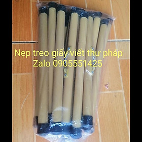 Mua 1 bó gồm 10 CẶP ống trúc treo ảnh ( nẹp treo giấy viết thư pháp)