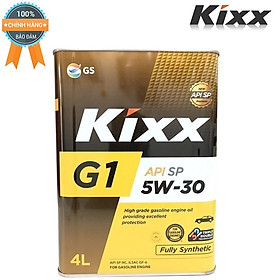 Dầu Nhớt Kixx Dành Cho Động Cơ Xăng G1 5W30 SP 4 Lít Thùng Thiếc Công Nghệ