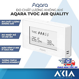 Cảm biến chất lượng không khí Aqara TVOC Air Quality Monitor - Đo nhiệt ẩm, hiển thị trên màn hình, tương thích HomeKit