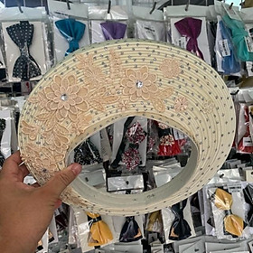 Khăn Đống cô dâu phụ kiện cưới Giang khăn Đống 25 tầng kết ren đính đá kèm chấm kim tuyến