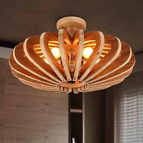 Đèn gỗ trang trí sang trọng dùng trang trí trong phòng, không gian thư giãn