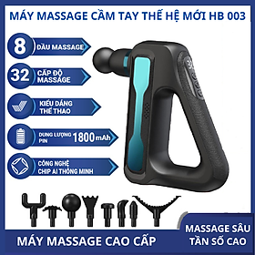 Máy Massage cầm tay thông minh 8 đầu 32 chế độ HB003, Máy mát xa toàn thân đa năng cao cấp matxa bằng xung điện đánh tan mỡ bụng, thư giãn, giảm đau nhức mỏi cơ thể hiệu quả