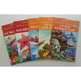 Combo Thế Giới Tuyệt Vời Của Động Vật: Cá Ngựa Và Sứa + Sao Biển Và Cua + Rái Cá Và Hải Sư + Cá Sấu Và Chim Hồng Hạc + Cá Mập Và Bạch Tuộc