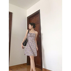 Váy hai dây (Miko/Taly dress) - Áo khoác mỏng,Freesize eo dưới 70