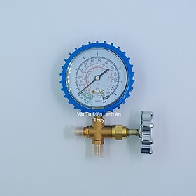 Đồng hồ nạp gas tủ lạnh điều hoà (CT-466) - Đồng hồ nạp gas máy lạnh đơn xanh