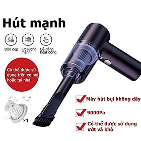 Máy hút bụi cầm tay mini không dây máy hút bụi lực mạnh hút bụi ô tô, máy tính Làm Sạch