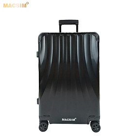 Vali hợp kim nhôm nguyên khối MS1307 Macsim cao cấp màu bạc, màu đen, màu Ti-gold 20inches