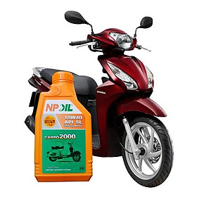 Dầu nhớt xe máy CARPO 2000 (Synthetic Oil) - API SM - JASO MA2/MB - 10W40 - 0.8L/1L (Xe số và Xe tay ga)
