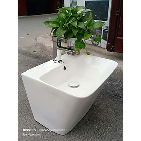 Mua Chậu lavabo treo liền thân dạng khối phong cách châu âu