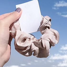 Dây buộc tóc Scrunchies lụa bóng sang mịn HD46