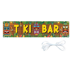Tiki Banner Carnival Party Decor Ornaments Office Kitchen Poster