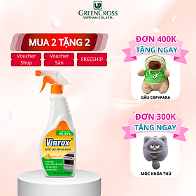 Combo 2-6 Nước Lau Bếp VINROX APKC 500ml Hương Cam Tẩy Dầu mỡ cứng đầu