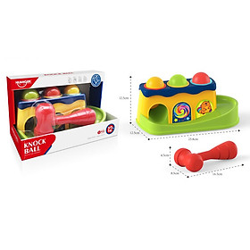 Đồ Chơi Sơ Sinh - Đập Bóng HUANGER Knock Ball HE0290 - Gõ Bóng Lăn Cho Bé Từ 12 Tháng Tuổi