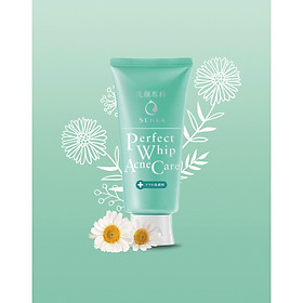 Sữa rửa mặt giảm mụn Senka Perfect Whip Acne Care tặng mặt nạ giấy nén Miniso