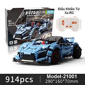 Đồ Chơi Xếp Hình Lắp Ráp Mô Hình Siêu Xe Điều Khiển Từ Xa RC Starcastle Model21001-02 Với 900+ Mảnh Ghép