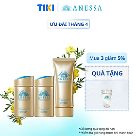 Bộ sản phẩm Kem chống nắng dưỡng da bảo vệ hoàn hảo (Anessa Gold Milk 60ml x2 + Gold Gel 90g)