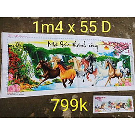 Tranh Thêu Ngựa Mã Đáo Thành Công Đẹp