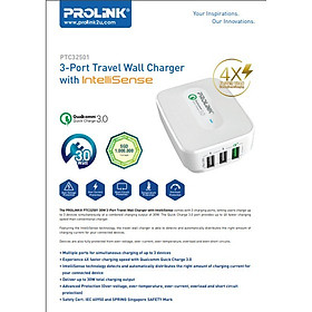 Mua Bộ sạc nhanh PROLiNK chuẩn USB 3.0  nhiều cổng (Type-C  A) dùng cho Điện thoại  iPad  Macbook  Nintendo Switch