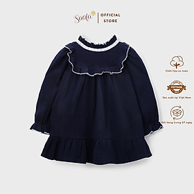 Đầm Bé Gái/Váy Bé Gái Cổ Điển Phong Cách Hàn Quốc Chất Liệu Muslin Cao Cấp - JENNIE DRESS - DRM003 - SAOLA CLOTHING