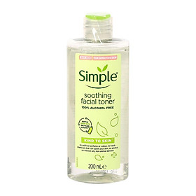 Nước Hoa Hồng Simple Kind To Skin Soothing Facial 200Ml