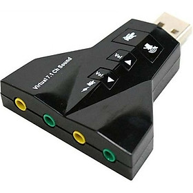 Mua Usb sound  7.1 hỗ trợ 2 cổng âm thanh  2 cổng audio