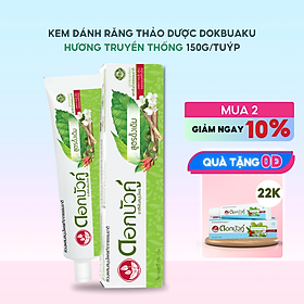 Kem đánh răng thảo dược Dokbuaku truyền thống giúp trắng răng - 150g/Tuýp