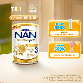 Sữa bột Nestlé NAN SUPREMEPRO 3 800g nhập khẩu Đức đạm Gentle Optipro ngừa mẫn cảm ( Dành cho trẻ từ 2 - 6 tuổi)