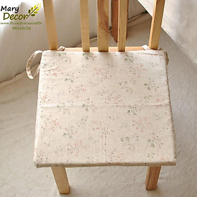 Mua Đệm ngồi mút vải linen Cành lá hoa nhí - G03