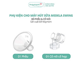 Bộ Phụ Kiện Máy Hút Sữa Medela Swing Thương Hiệu Maymom, Phễu Size Từ 10-32mm