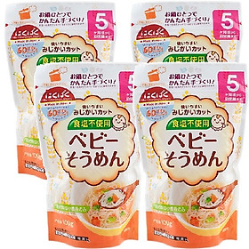 Combo 4 Gói Mỳ Ăn Dặm Hakubaku Nhiều Loại Tự Chọn ( Dành Cho Bé Từ 5 Tháng )
