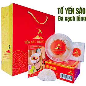 Tổ Yến Sào Tinh Chế (5 Tổ/40g/Hộp) (Tổ Yến làm sạch/Tổ Yến Sạch chế biến từ Tổ Yến Thô /Tổ Yến còn lông) Yến Sào Trung Nam