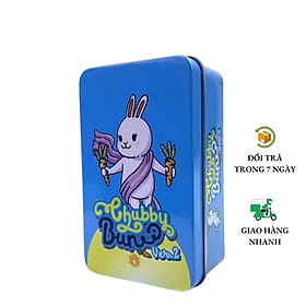 Bộ Bài Chubby Bun Tarot 78 Thẻ Mạ Tím, Hộp Sắt