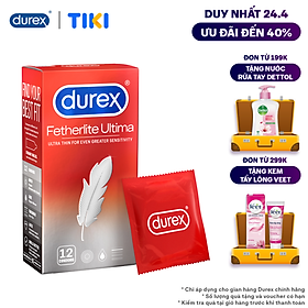 Bao cao su Durex Fetherlite Ultima Hộp 12 Bao