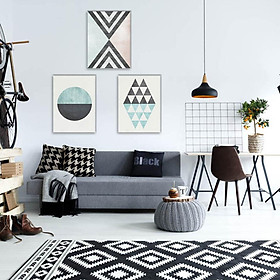 3pcs Nordic Style Modern Abstract Geometric Decorative Wall Art Painting