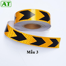 10 Mét Decal Dán, Băng Dính Phản Quang Cảnh Báo An Toàn Dán Ô Tô Xe Hơi Rộng 5cm